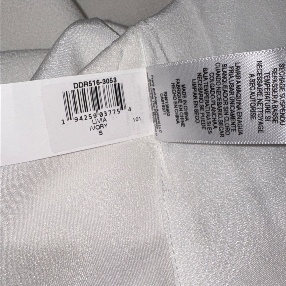 NWOT DRESS THE POPULATION LIVIA ivory white & FLARE DRESS sz S - Picture 6 of 8